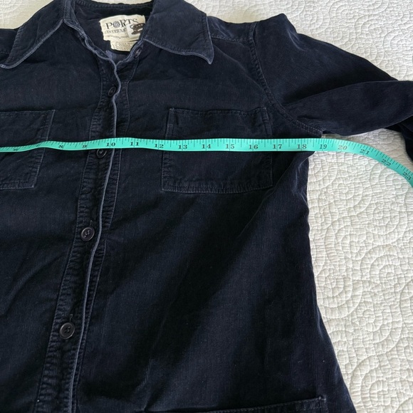 Blue Buttoned Tie Front Long Sleeve Dress - Picture 7 of 11